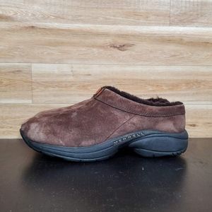 Merrell Primo Chill Slide Brown Suexe Shoes Mules Women's Size 6.5